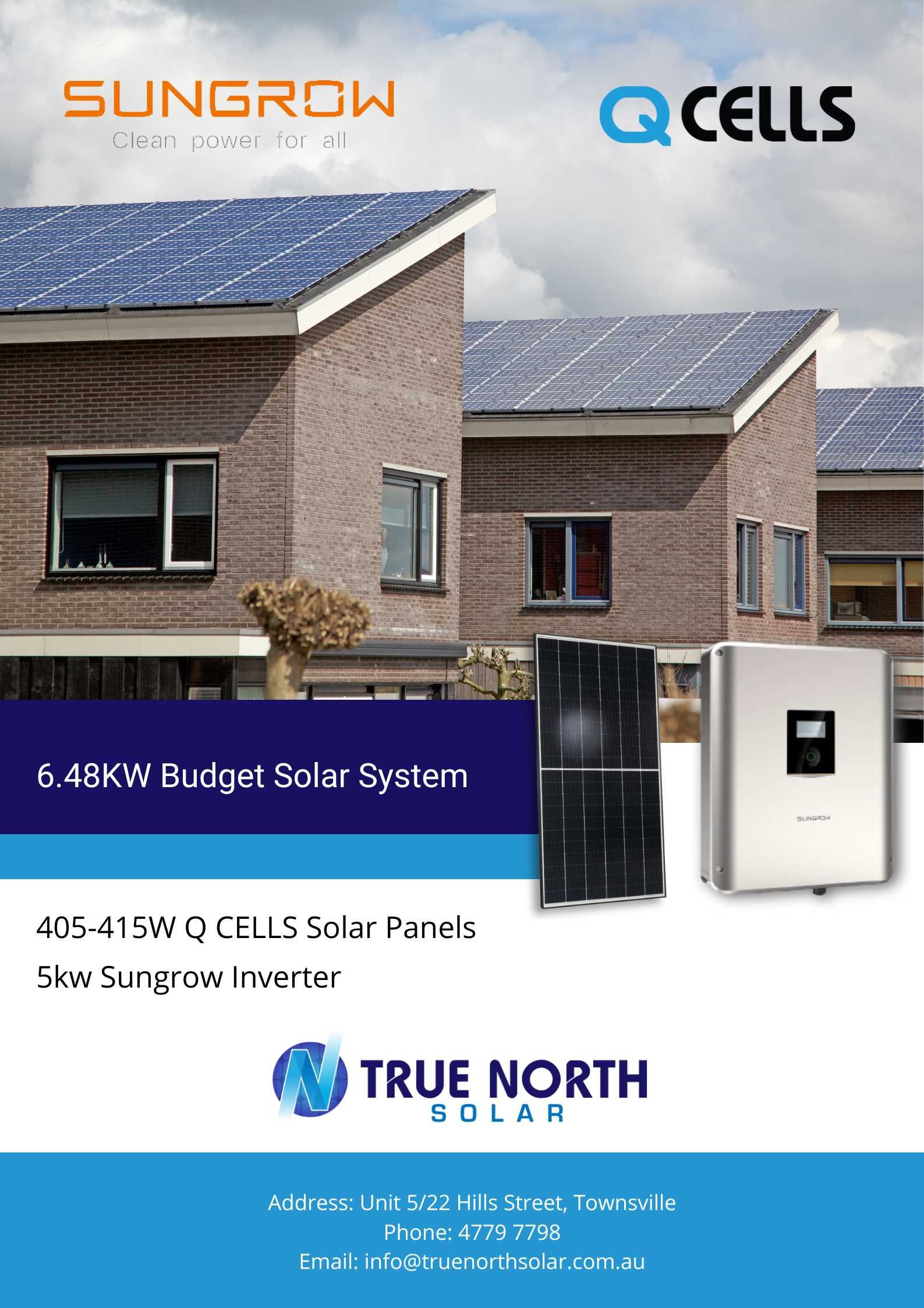 TNS  Budget Standard Packages Q CELLS Panel Sungrow Inverter